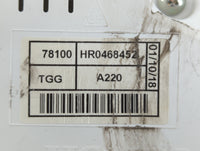 2019-2020 Honda Civic Instrument Cluster Speedometer Gauges P/N:78100 HR0468452 Fits Fits 2019 2020 OEM Used Auto Parts - Oe