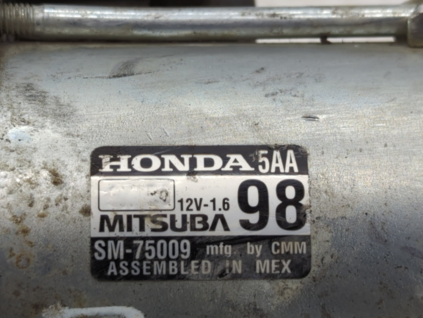 2016-2017 Honda Civic Car Starter Motor Solenoid OEM P/N:SM-75009 Fits Fits 2016 2017 2020 OEM Used Auto Parts - Oemusedauto