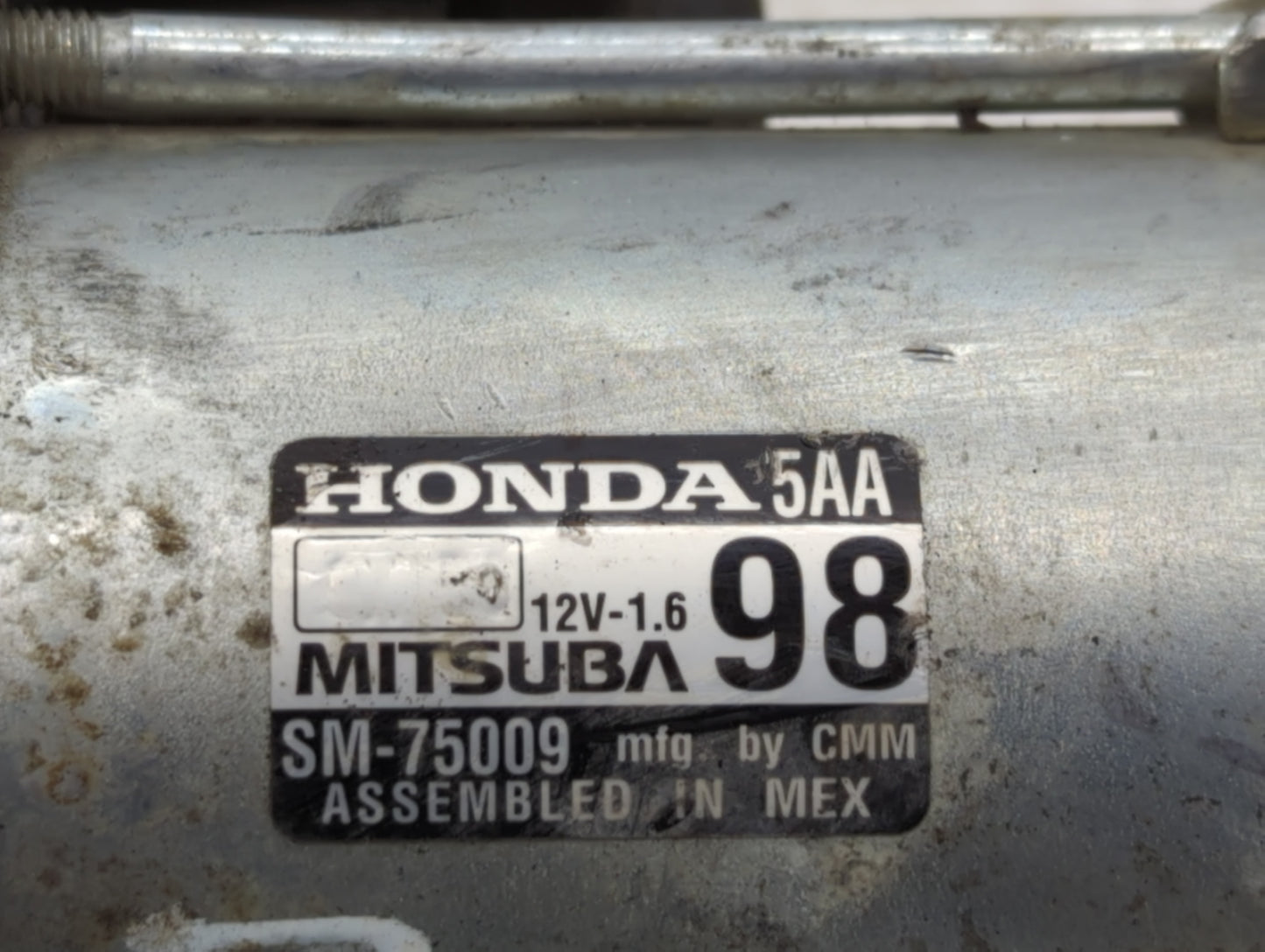 2016-2017 Honda Civic Car Starter Motor Solenoid OEM P/N:SM-75009 Fits Fits 2016 2017 2020 OEM Used Auto Parts - Oemusedauto