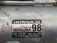 2016-2017 Honda Civic Car Starter Motor Solenoid OEM P/N:SM-75009 Fits Fits 2016 2017 2020 OEM Used Auto Parts - Oemusedauto