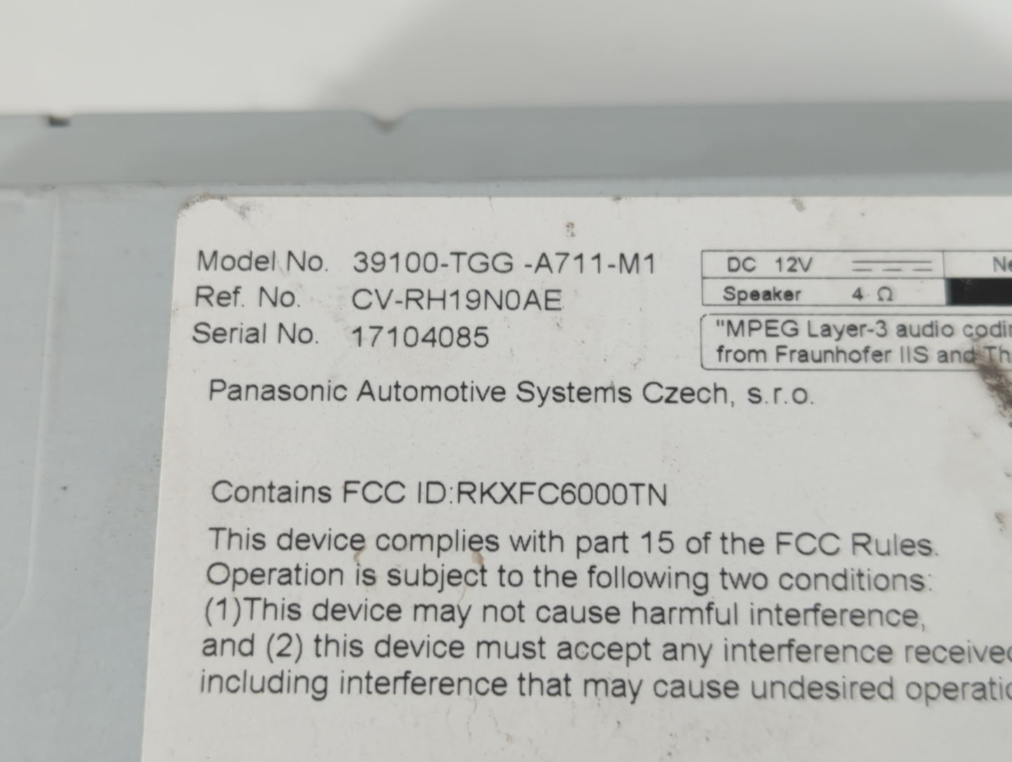 2019-2020 Honda Civic Undefined - Oemusedautoparts1.com