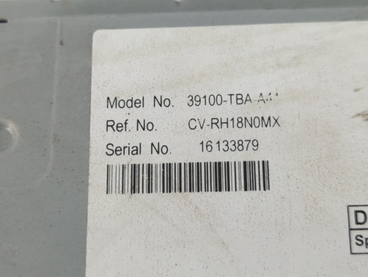 2019-2021 Honda Civic Am Fm Cd Player Radio Receiver 751599 - Oemusedautoparts1.com