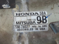 2016-2021 Honda Civic Car Starter Motor Solenoid OEM P/N:SM-74027 Fits Fits 2016 2017 2018 2019 2020 2021 OEM Used Auto Part
