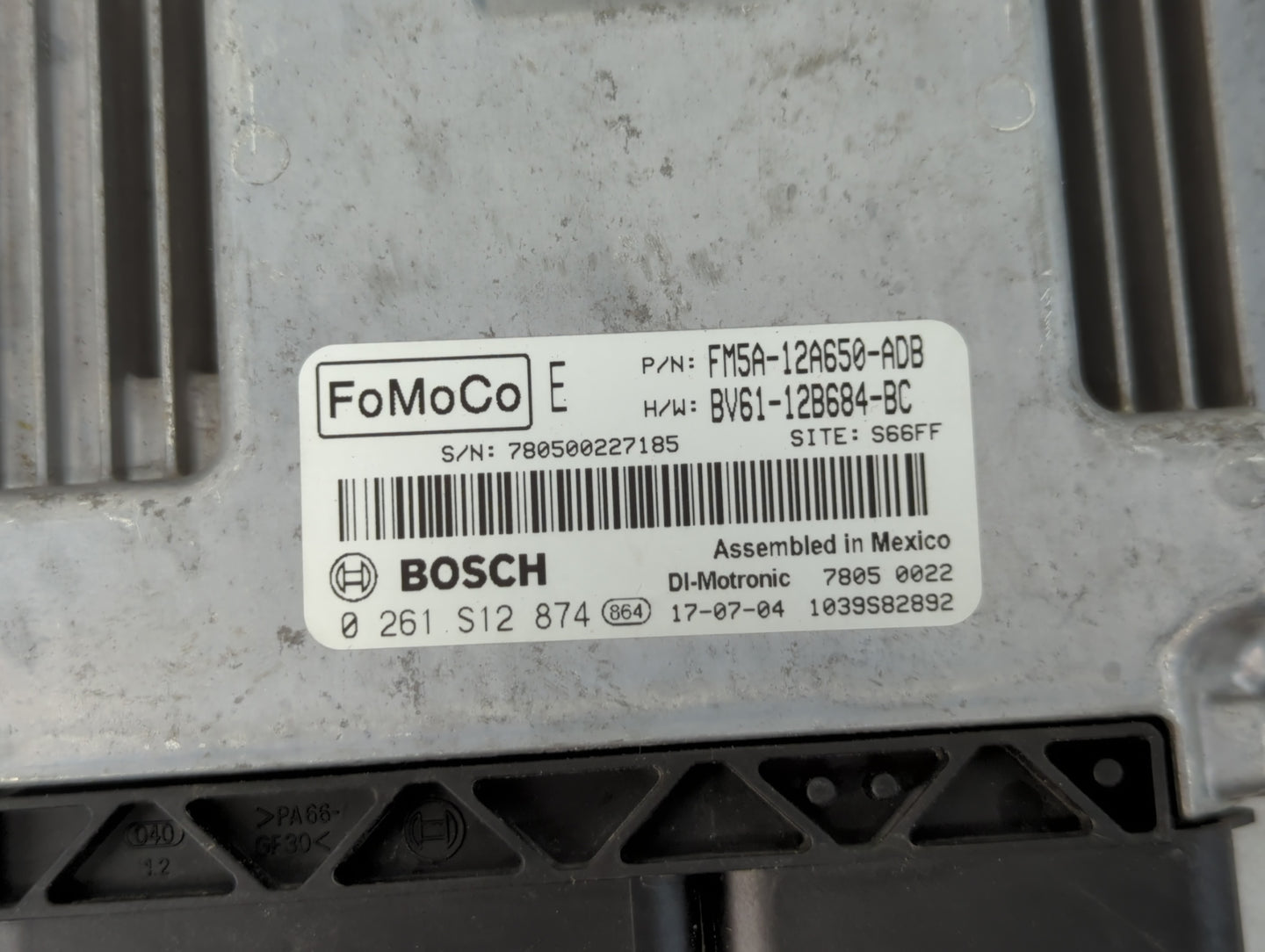 2019-2021 Honda Civic PCM Engine Control Computer ECU ECM PCU OEM P/N:FM5A-12A650-ADB Fits Fits 2019 2020 2021 OEM Used Auto