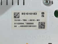 2016-2018 Honda Civic Instrument Cluster Speedometer Gauges P/N:78100-TBA-A910-M1 Fits Fits 2016 2017 2018 OEM Used Auto Par