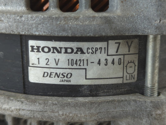 2020-2022 Honda Cr-V Alternator Replacement Generator Charging Assembly Engine OEM P/N:104211-4340 Fits OEM Used Auto Parts