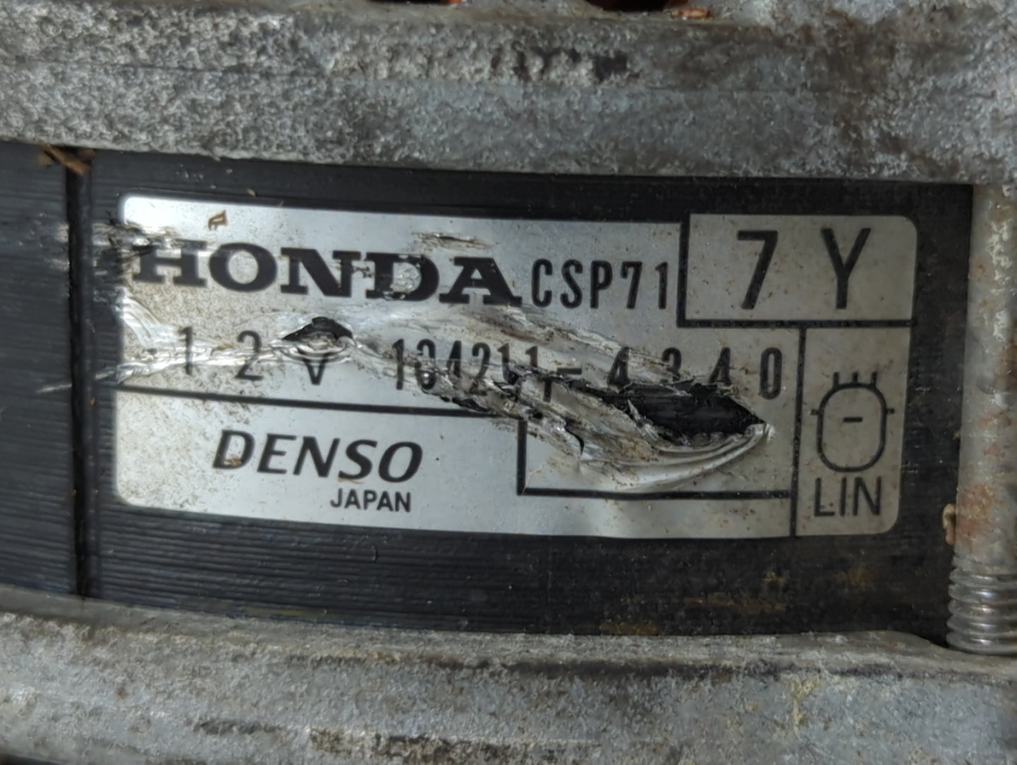 2020-2022 Honda Cr-V Alternator Replacement Generator Charging Assembly Engine OEM P/N:104211-4340 Fits OEM Used Auto Parts 
