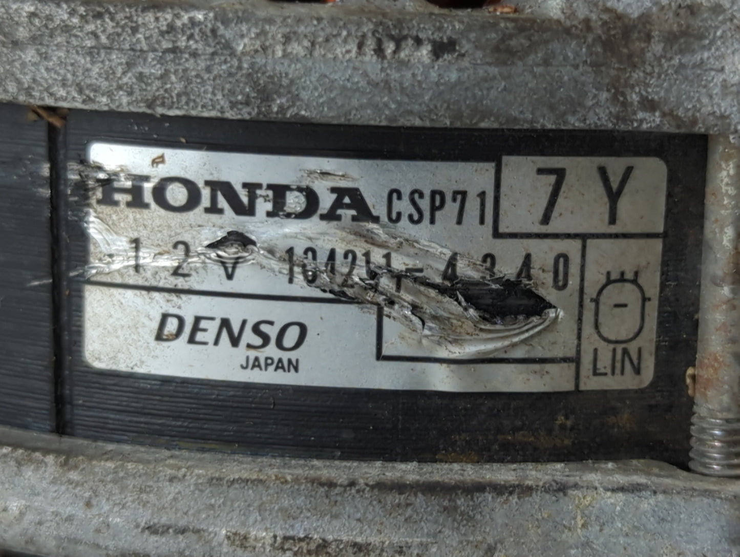 2020-2022 Honda Cr-V Alternator Replacement Generator Charging Assembly Engine OEM P/N:104211-4340 Fits OEM Used Auto Parts 