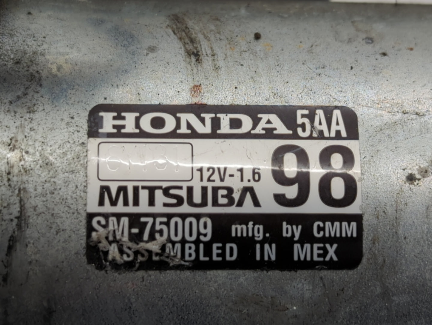 2020 Honda Cr-V Car Starter Motor Solenoid OEM P/N:SM-75009 Fits Fits 2016 2017 OEM Used Auto Parts - Oemusedautoparts1.com