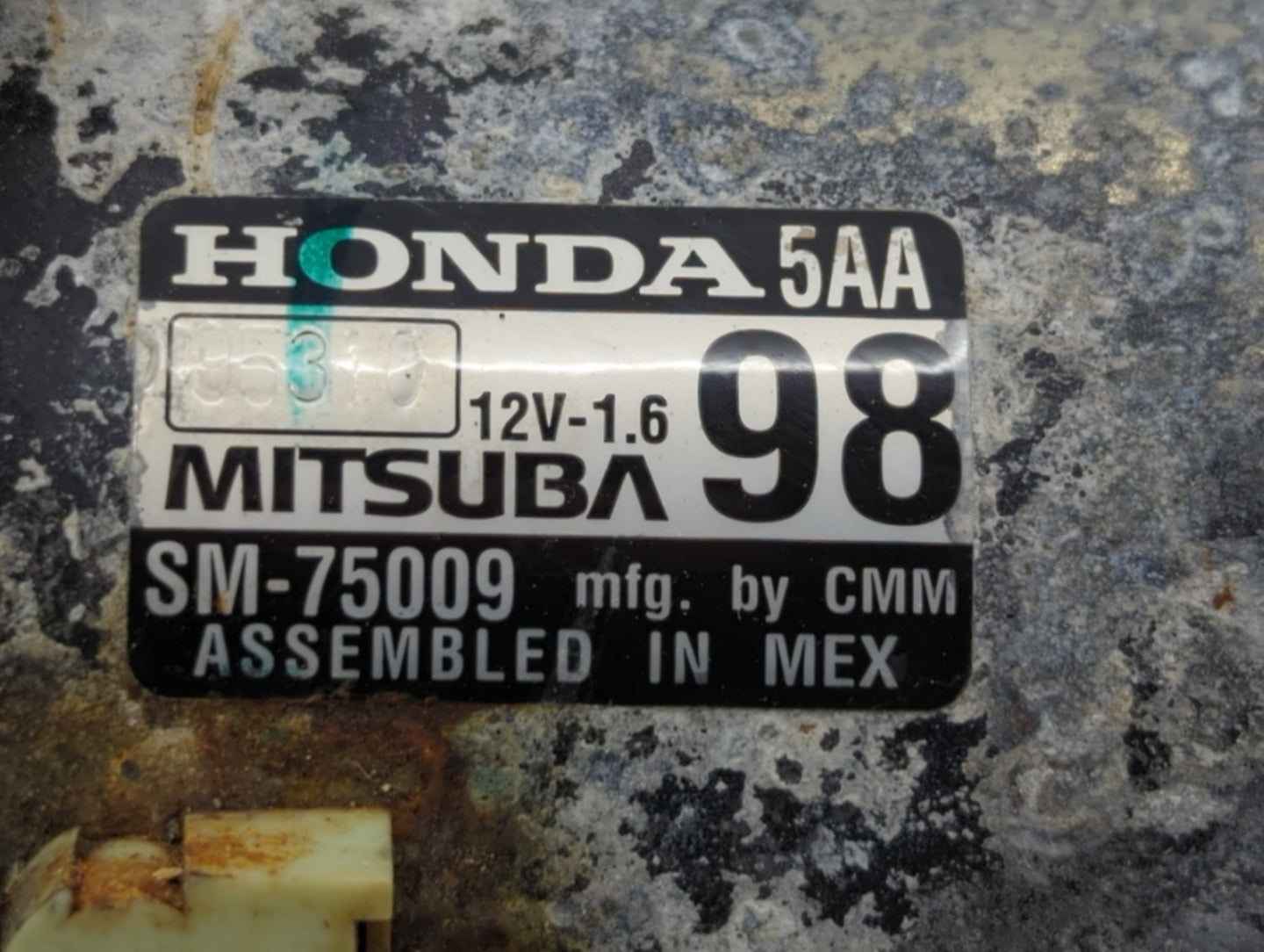 2020 Honda Cr-V Car Starter Motor Solenoid OEM P/N:SM-75009 Fits Fits 2016 2017 OEM Used Auto Parts - Oemusedautoparts1.com