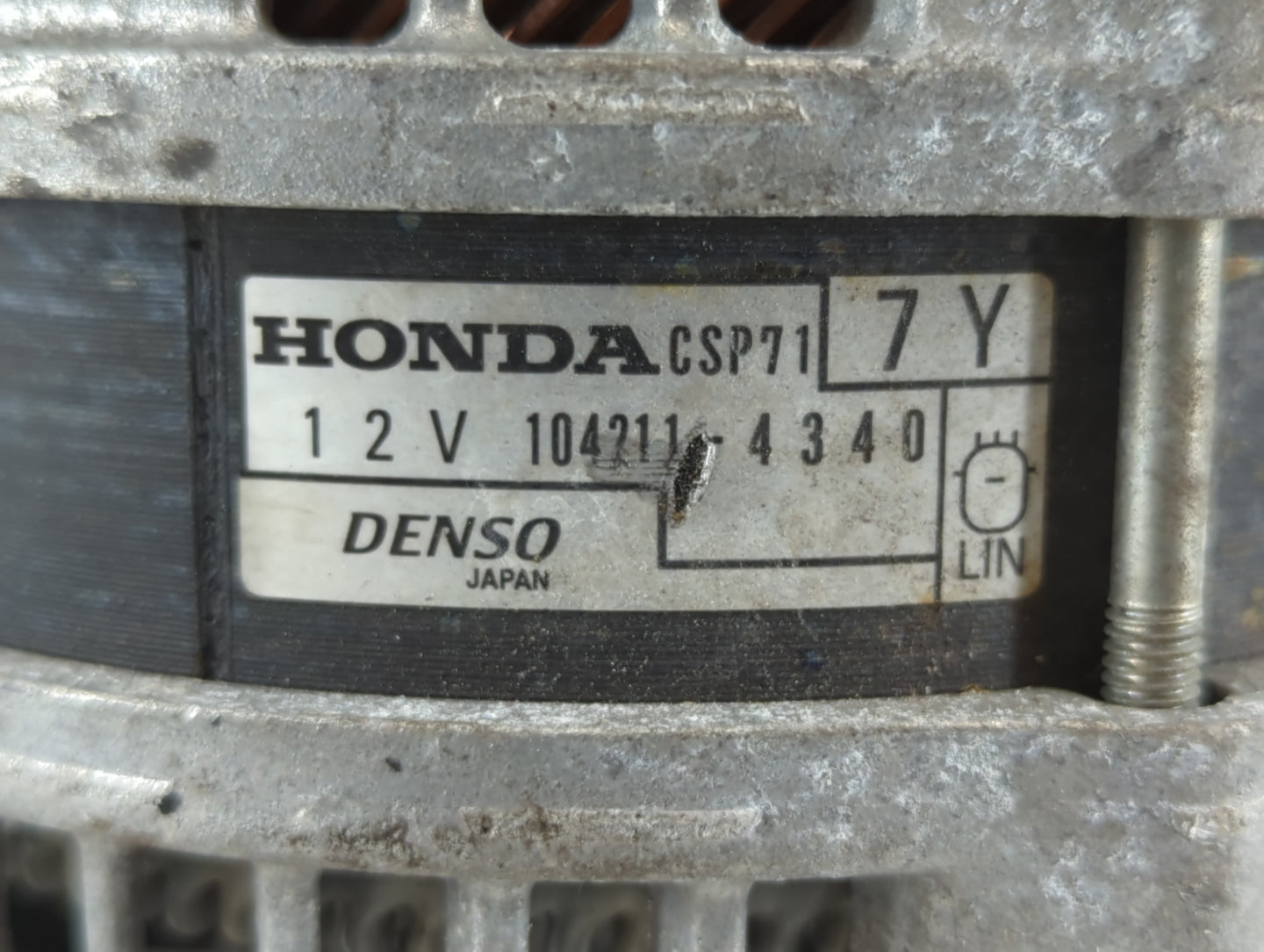 2020-2022 Honda Cr-V Alternator Replacement Generator Charging Assembly Engine OEM P/N:104211-4340 Fits OEM Used Auto Parts 