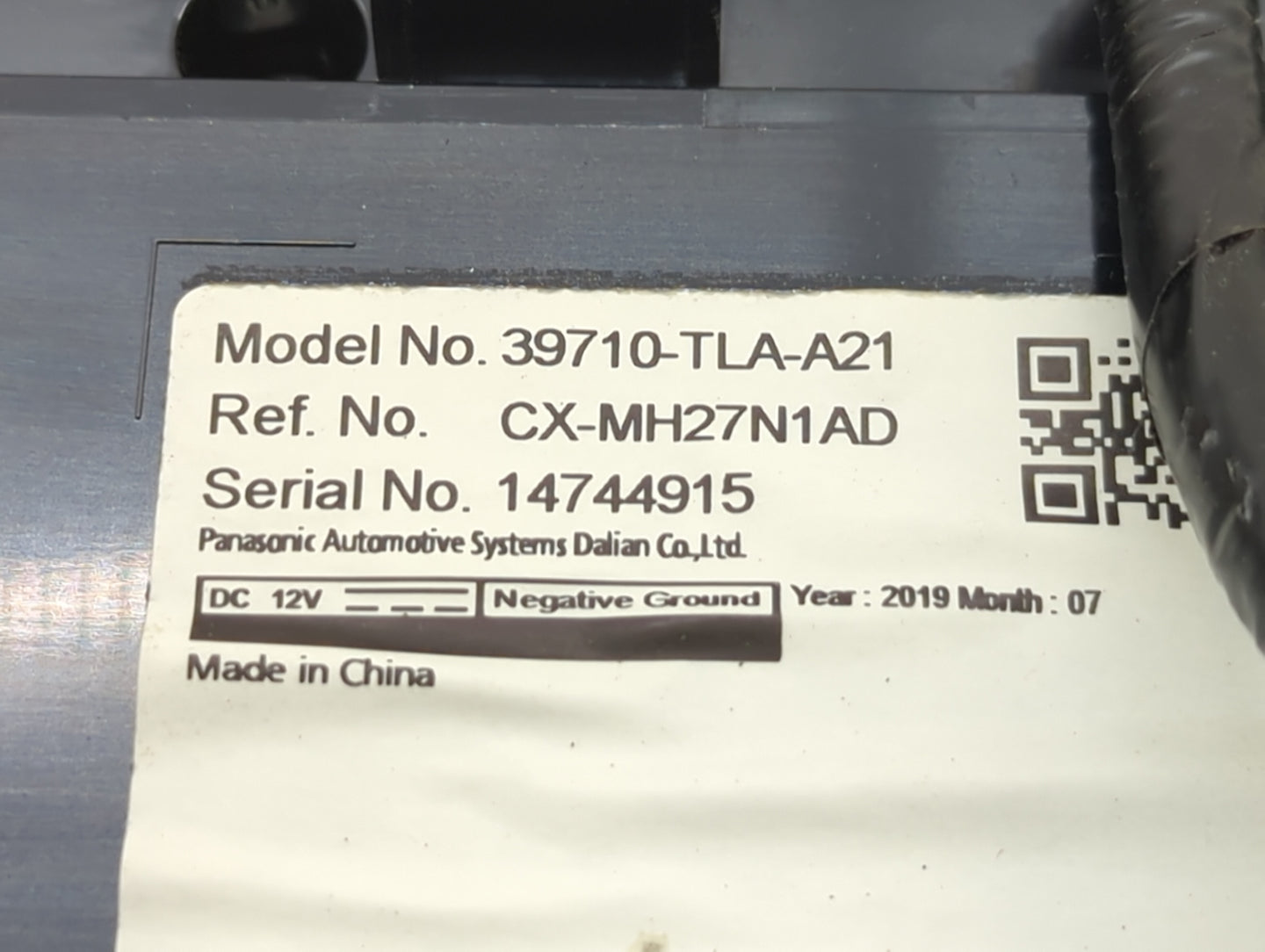 2019 Honda Crv Radio AM FM Cd Player Receiver Replacement P/N:39710-TLA-A21 CX-MH27N1AD Fits OEM Used Auto Parts - Oemusedau