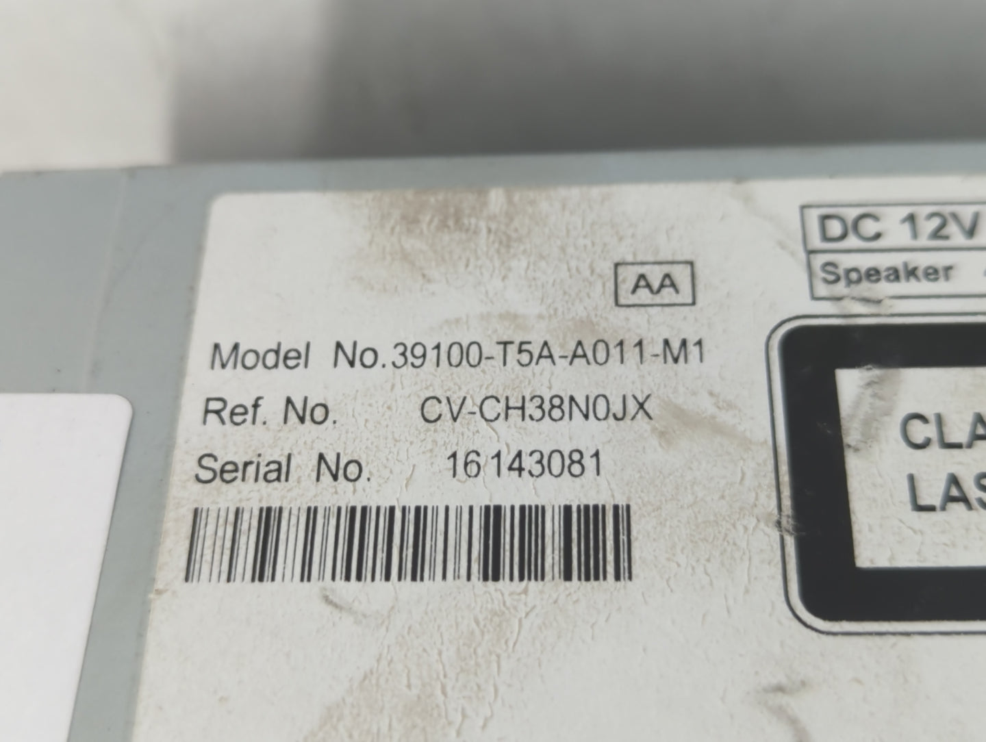 2015-2019 Honda Fit Radio AM FM Cd Player Receiver Replacement P/N:39100-T5A-A011-M1 Fits Fits 2015 2016 2017 2018 2019 OEM 