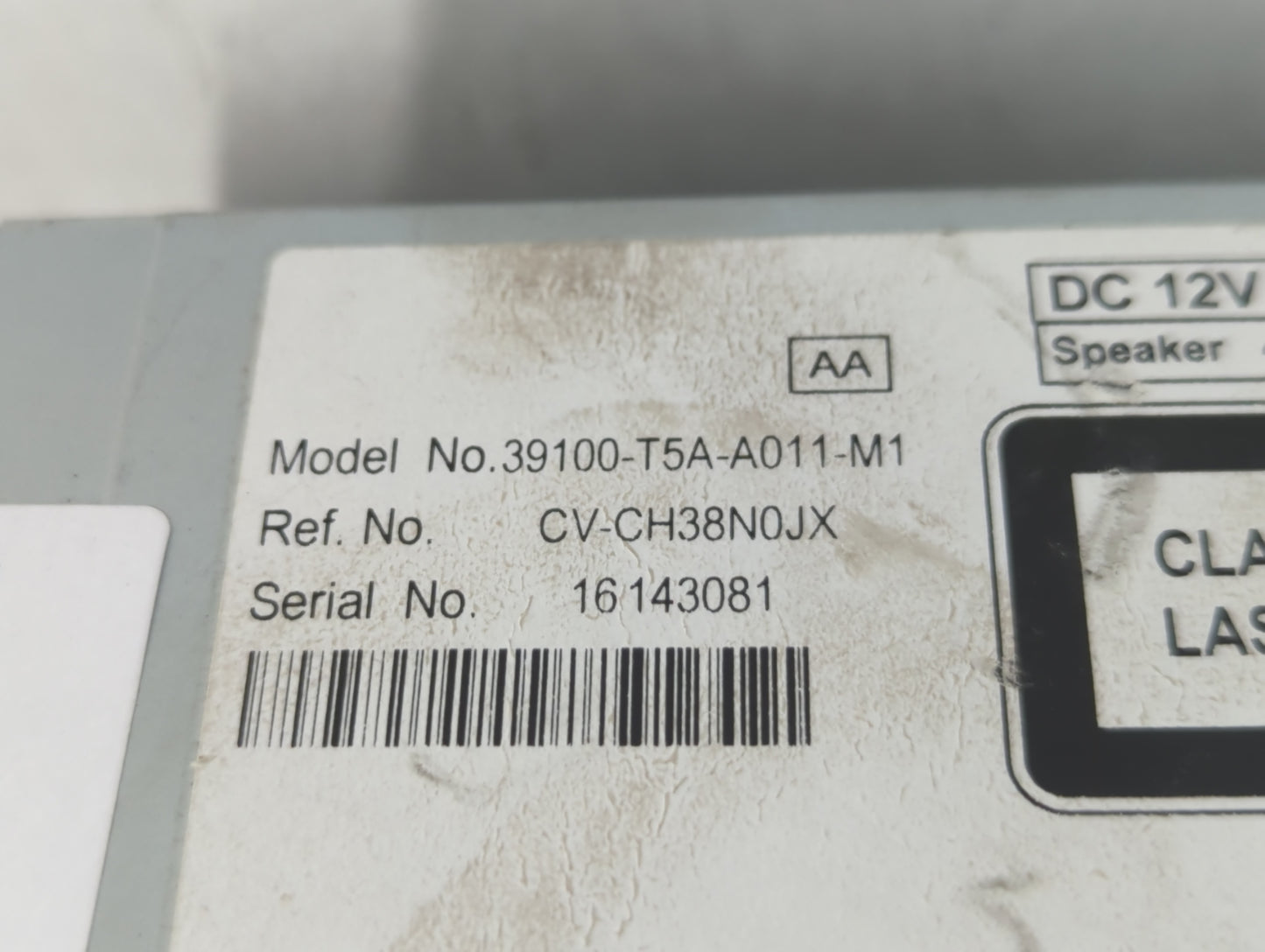 2015-2019 Honda Fit Radio AM FM Cd Player Receiver Replacement P/N:39100-T5A-A011-M1 Fits Fits 2015 2016 2017 2018 2019 OEM 
