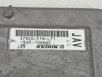 2019 Honda Hr-V PCM Engine Control Computer ECU ECM PCU OEM P/N:37820-51M-L71 Fits OEM Used Auto Parts