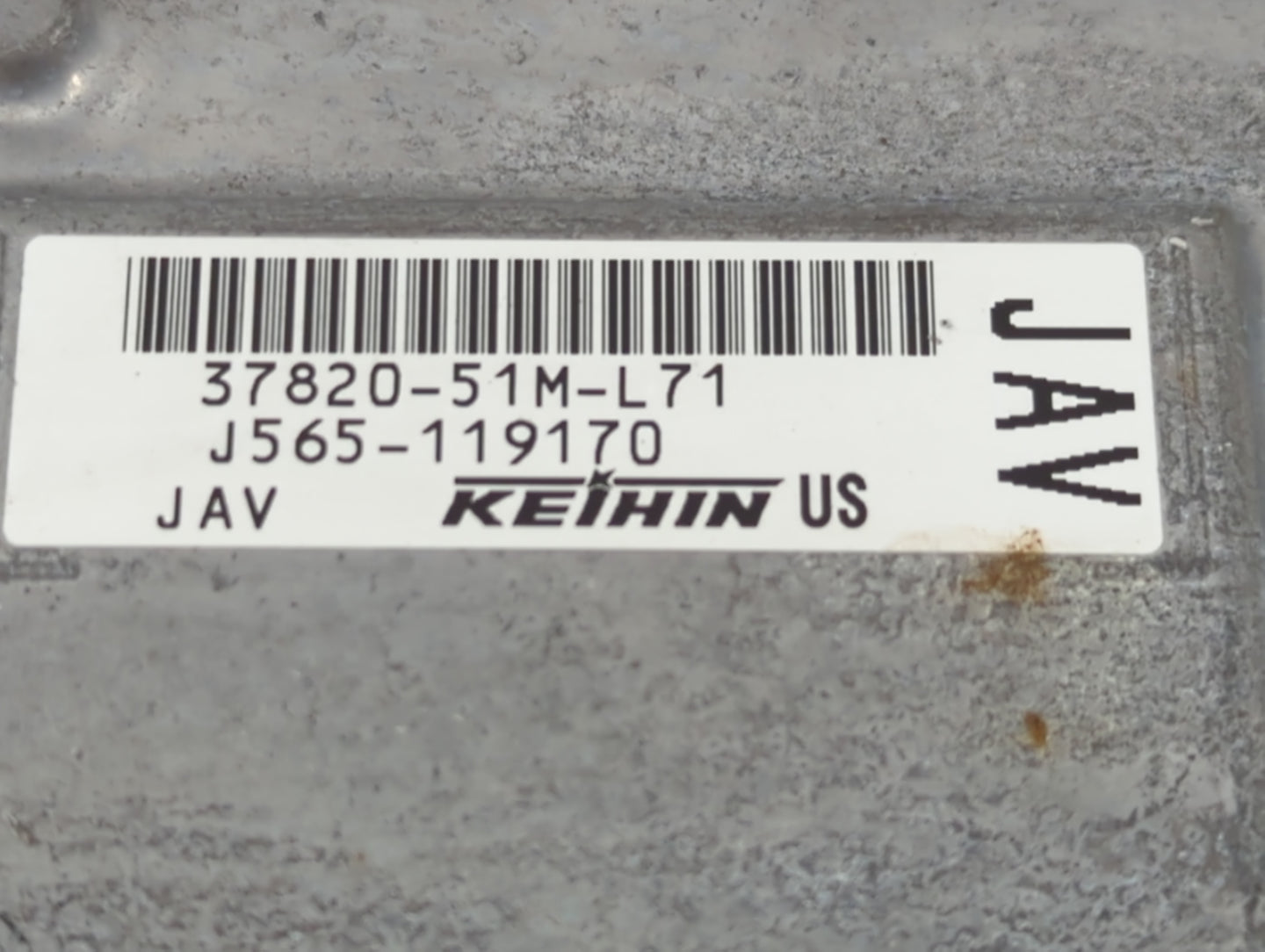 2019 Honda Hr-V PCM Engine Control Computer ECU ECM PCU OEM P/N:J565-119170 37820-51M-L71 Fits OEM Used Auto Parts - Oemused
