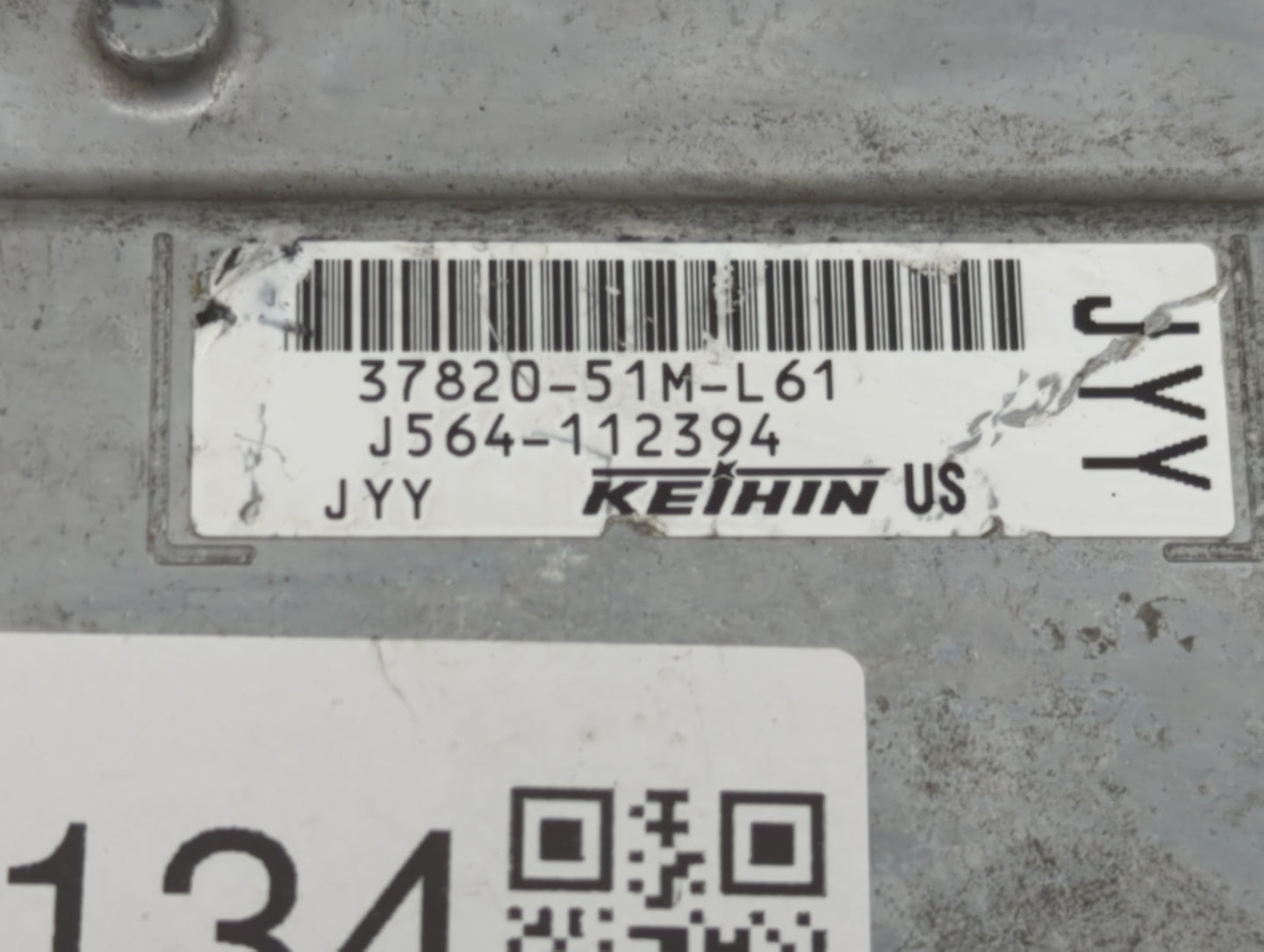 2019 Honda Hr-V PCM Engine Control Computer ECU ECM PCU OEM P/N:J564-112394 37820-51M-L61 Fits OEM Used Auto Parts - Oemused