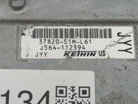 2019 Honda Hr-V PCM Engine Control Computer ECU ECM PCU OEM P/N:J564-112394 37820-51M-L61 Fits OEM Used Auto Parts - Oemused