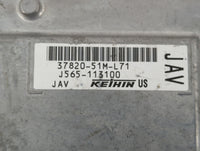 2019 Honda Hr-V PCM Engine Control Computer ECU ECM PCU OEM P/N:37820-51M-L61 37820-51M-L71 Fits OEM Used Auto Parts - Oemus