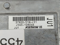 2019 Honda Hr-V PCM Engine Control Computer ECU ECM PCU OEM P/N:37820-51M-L51 37820-51M-L61 Fits OEM Used Auto Parts - Oemus