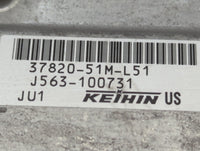 2019 Honda Hr-V PCM Engine Control Computer ECU ECM PCU OEM P/N:37820-51M-L71 37820-51M-L51, 37820-51M-L61 Fits OEM Used Aut