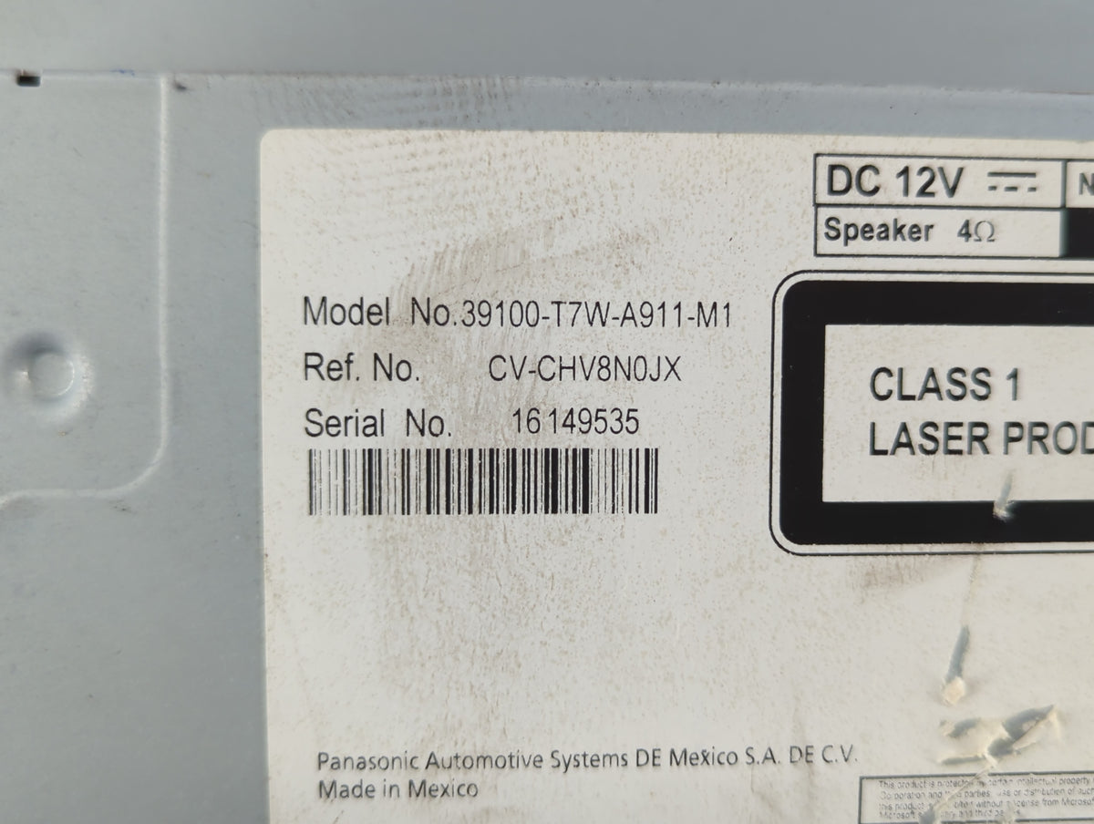 2019-2022 Honda Hr-v Am Fm Cd Player Radio Receiver 729154 - Oemusedautoparts1.com