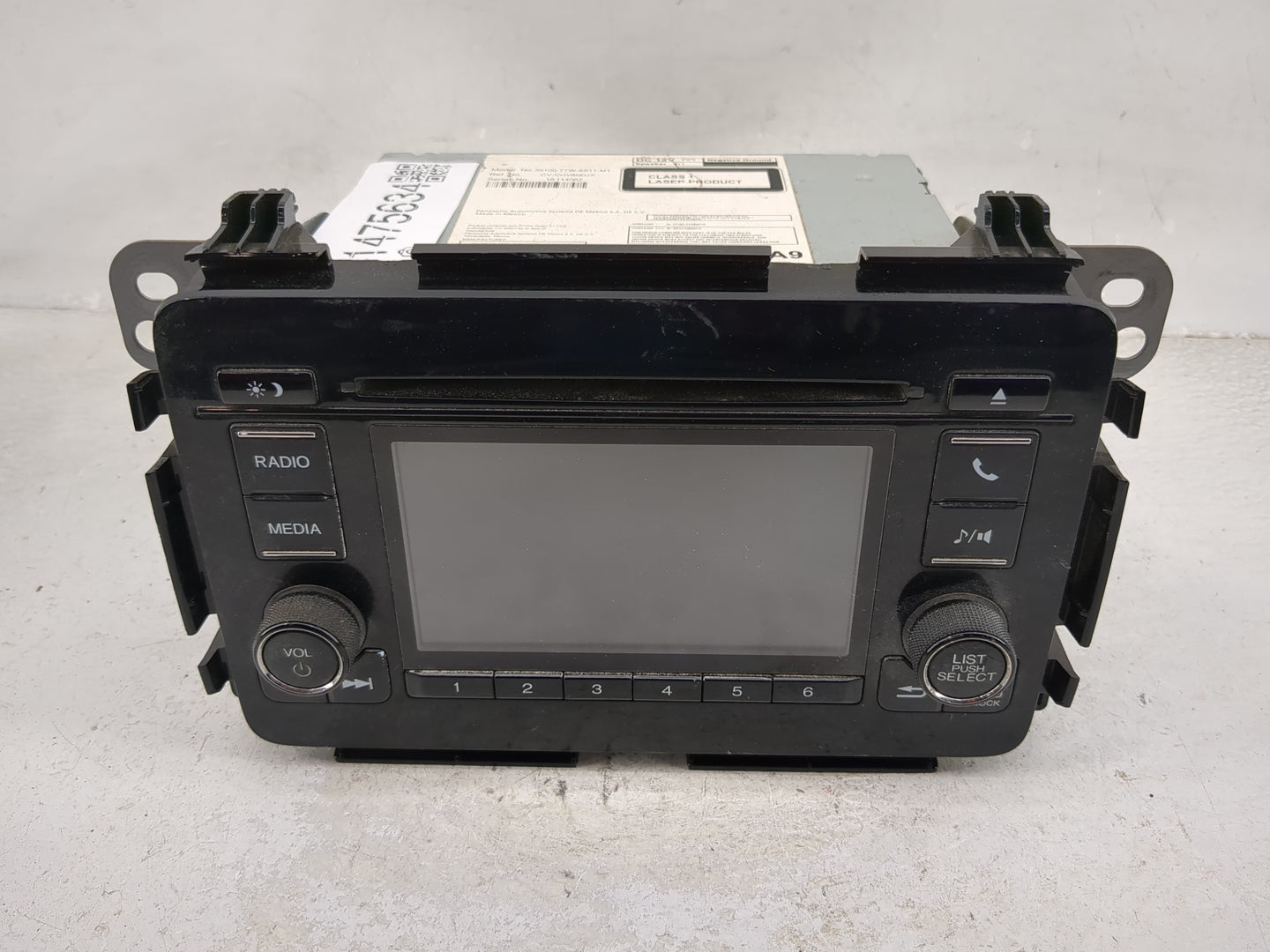 2019 Honda Hrv Radio AM FM Cd Player Receiver Replacement P/N:39100-T7W-A911-M1 CV-CHV8N0JX, RKXFC6000TN Fits Fits 2020 2021