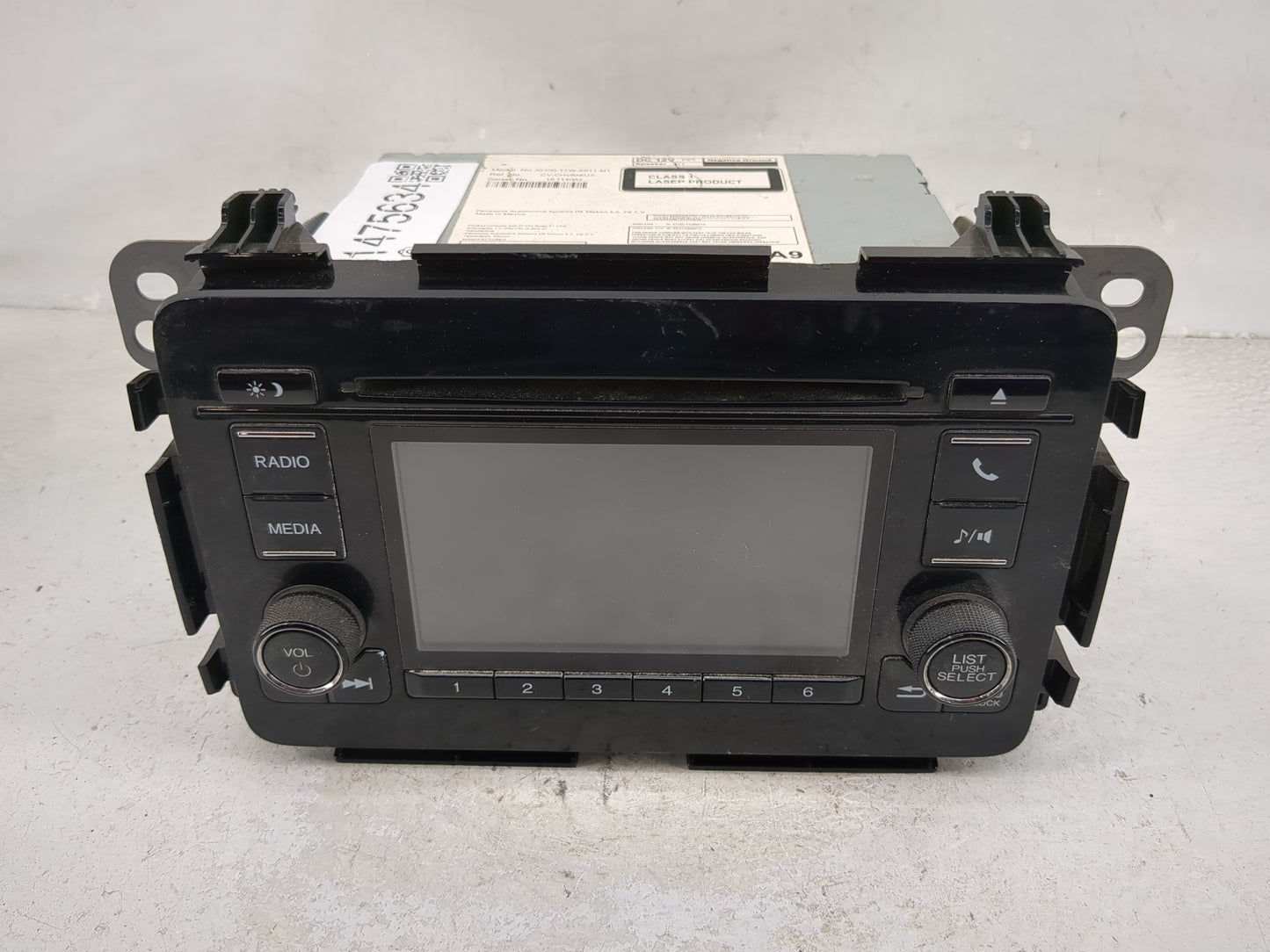 2019 Honda Hrv Radio AM FM Cd Player Receiver Replacement P/N:39100-T7W-A911-M1 CV-CHV8N0JX, RKXFC6000TN Fits Fits 2020 2021