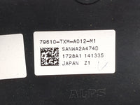 2019-2022 Honda Insight Climate Control Module Temperature AC/Heater Replacement P/N:79610-TXM-A012-M1 Fits OEM Used Auto Pa