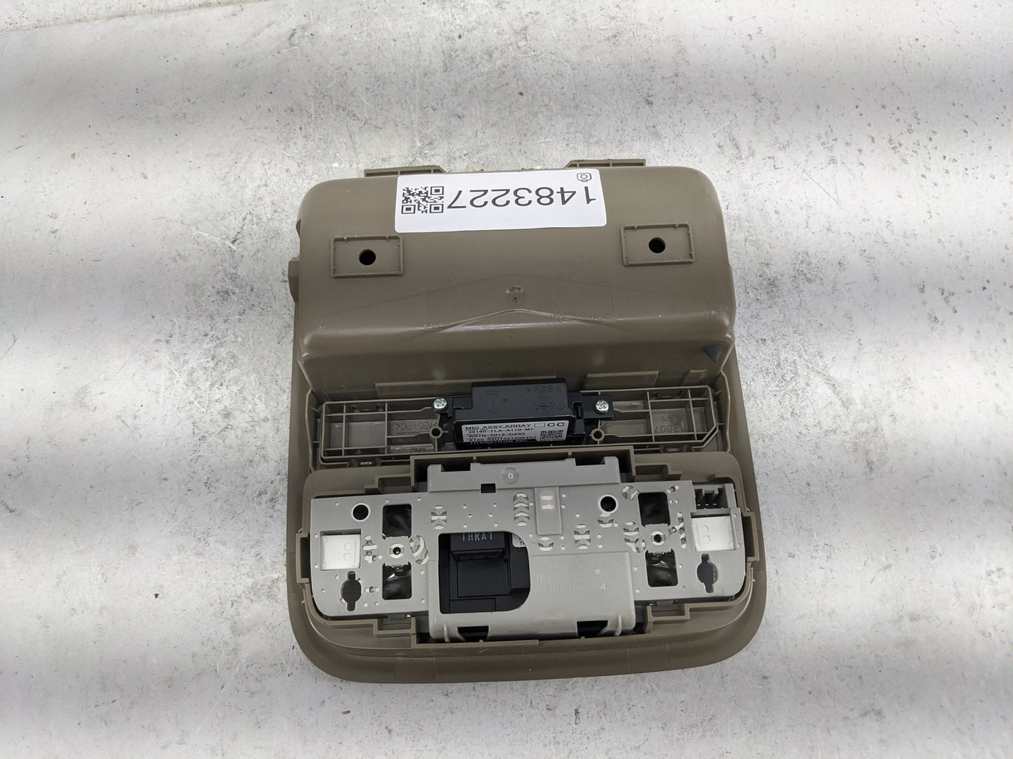 2019 Honda Odyssey Overhead Console W/rear Climate Control Tan - Oemusedautoparts1.com