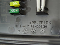 2019 Honda Odyssey Fusebox Fuse Box Panel Relay Module P/N:7171-4924-30 Fits OEM Used Auto Parts - Oemusedautoparts1.com