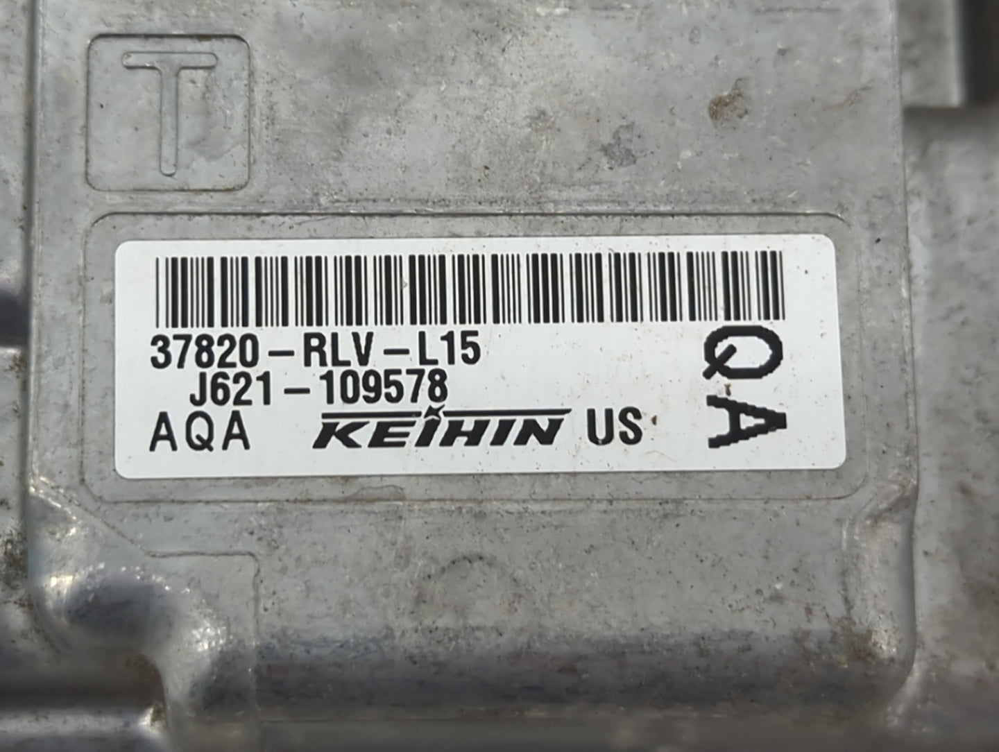 2019 Honda Passport PCM Engine Control Computer ECU ECM PCU OEM P/N:37820-RLV-L15 Fits OEM Used Auto Parts - Oemusedautopart
