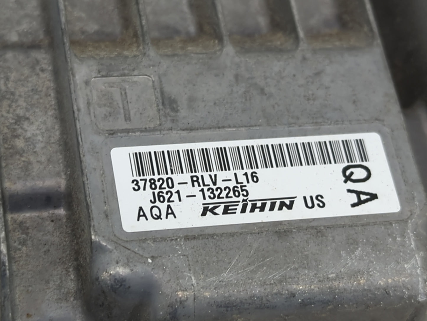 2019 Honda Passport PCM Engine Control Computer ECU ECM PCU OEM P/N:37820-RLV-L16 Fits OEM Used Auto Parts - Oemusedautopart