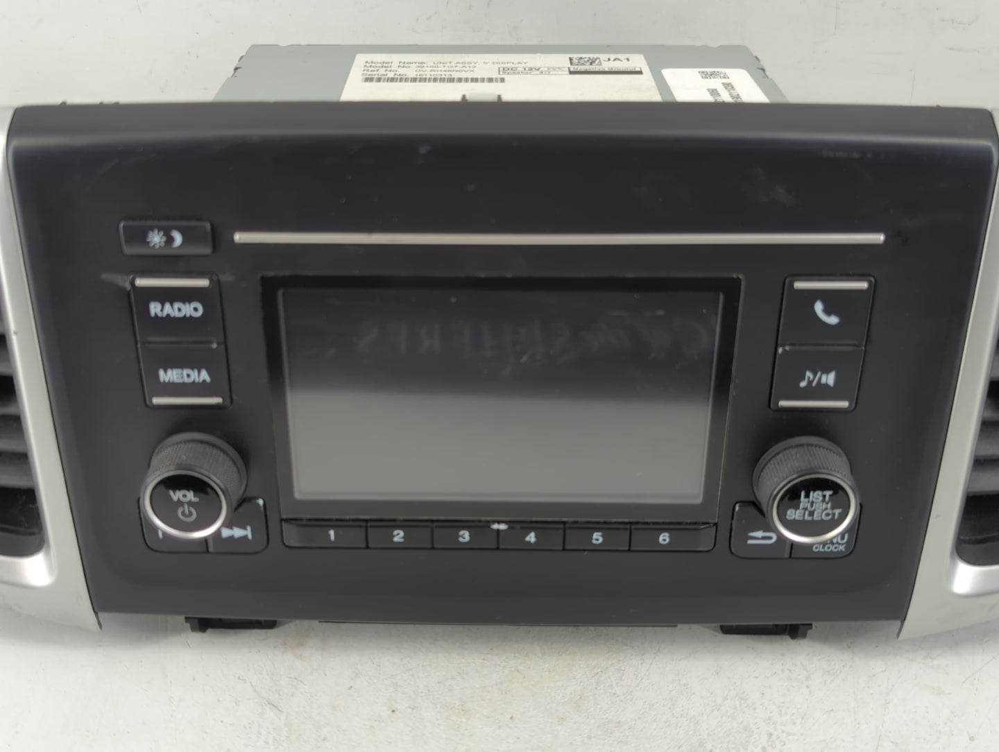2016-2019 Honda Pilot Radio AM FM Cd Player Receiver Replacement P/N:39100-TG7-A12 Fits Fits 2016 2017 2018 2019 OEM Used Au