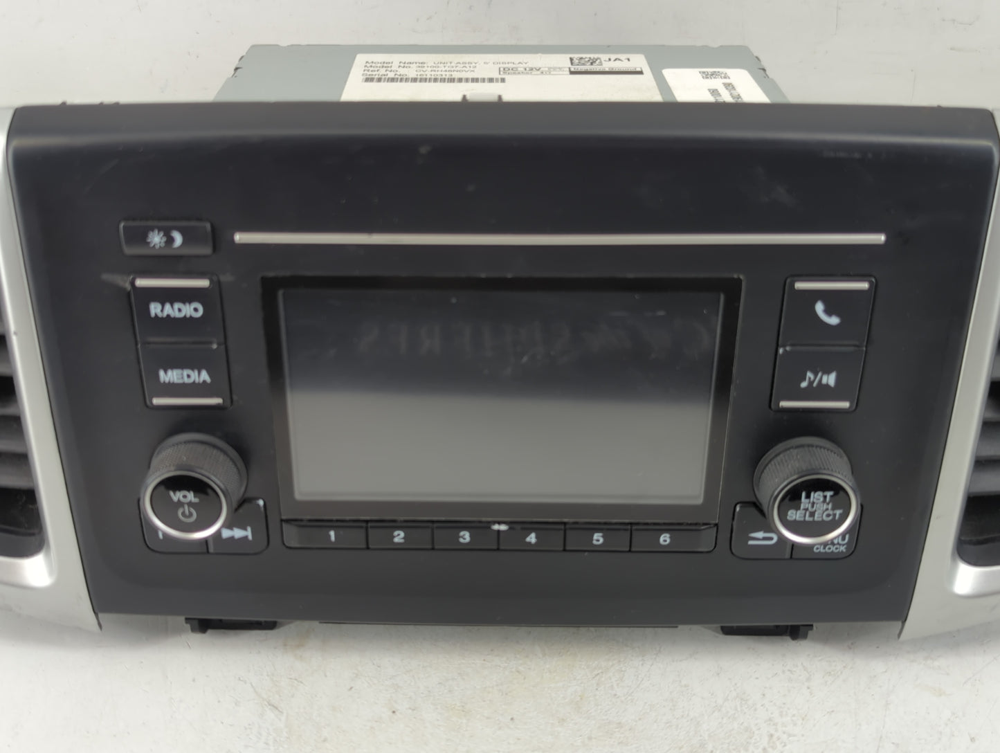 2016-2019 Honda Pilot Radio AM FM Cd Player Receiver Replacement P/N:39100-TG7-A12 Fits Fits 2016 2017 2018 2019 OEM Used Au