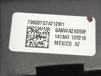2019-2022 Honda Pilot Climate Control Module Temperature AC/Heater Replacement P/N:79600TG7A712M1 Fits Fits 2019 2020 2021 2