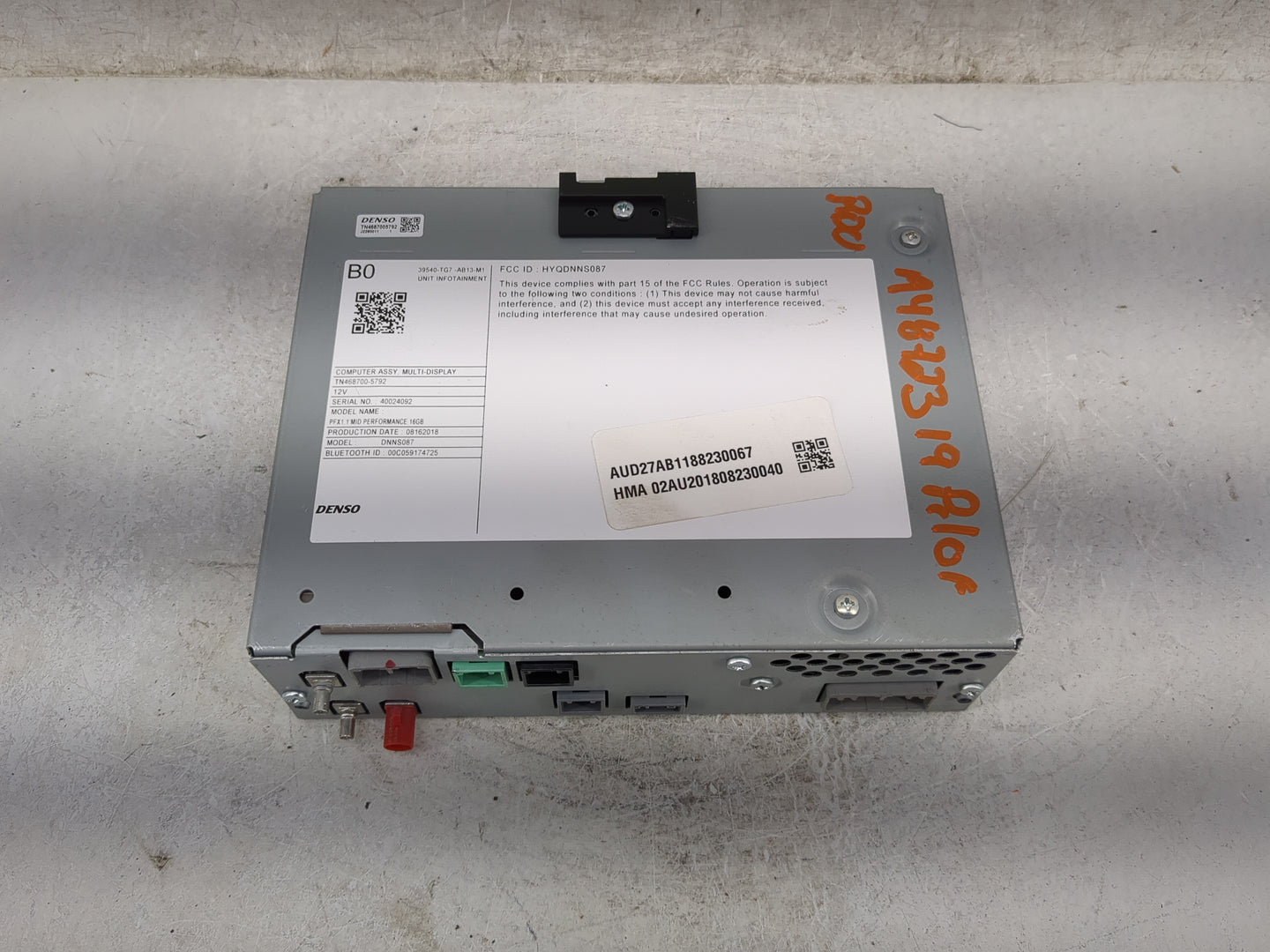 2019 Honda Pilot Radio AM FM Cd Player Receiver Replacement P/N:39540-TG7-AB13-M1 DNNS087, HYQDNNS087, TN468700-5792 Fits OE