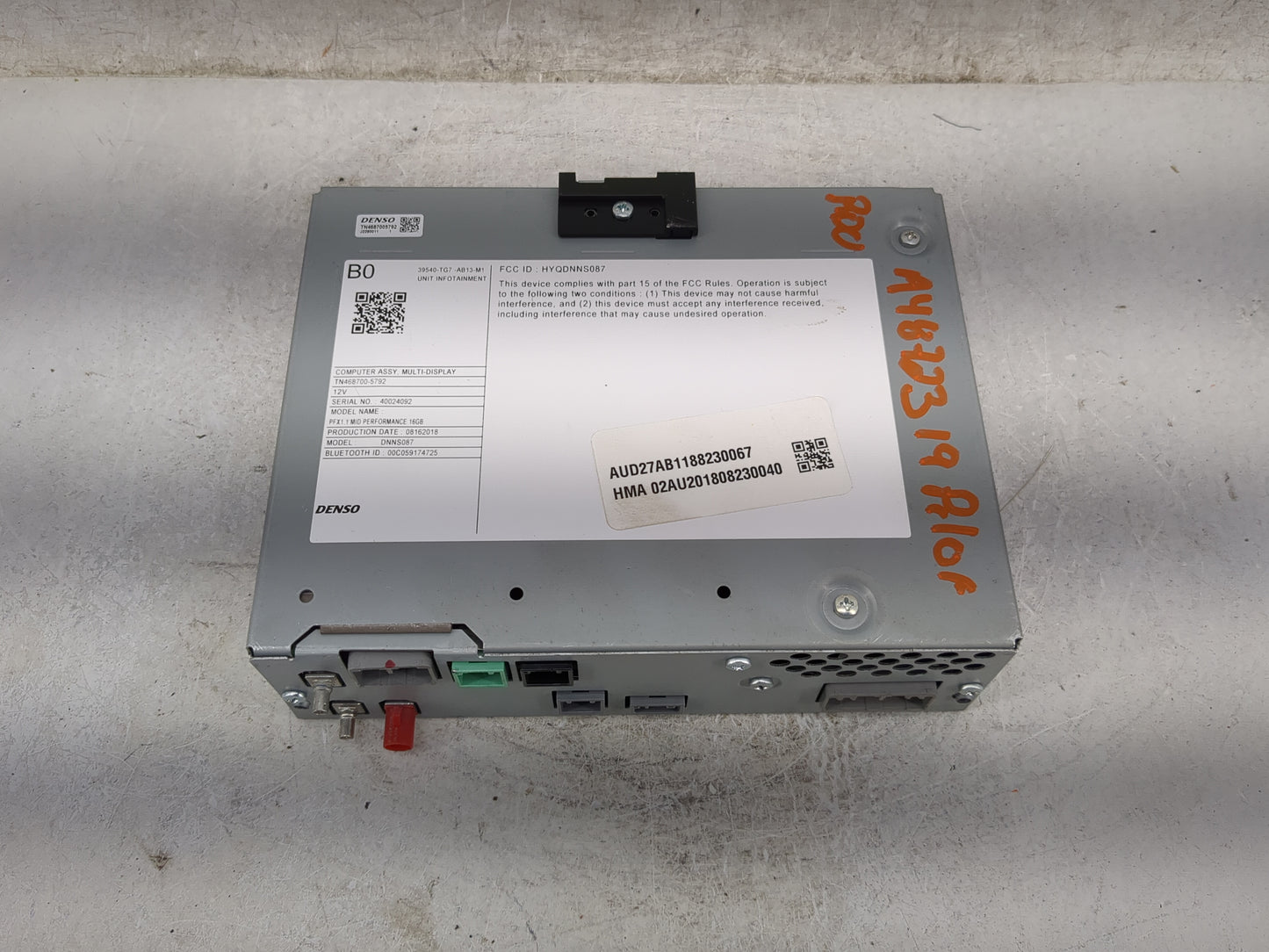 2019 Honda Pilot Radio AM FM Cd Player Receiver Replacement P/N:39540-TG7-AB13-M1 DNNS087, HYQDNNS087, TN468700-5792 Fits OE