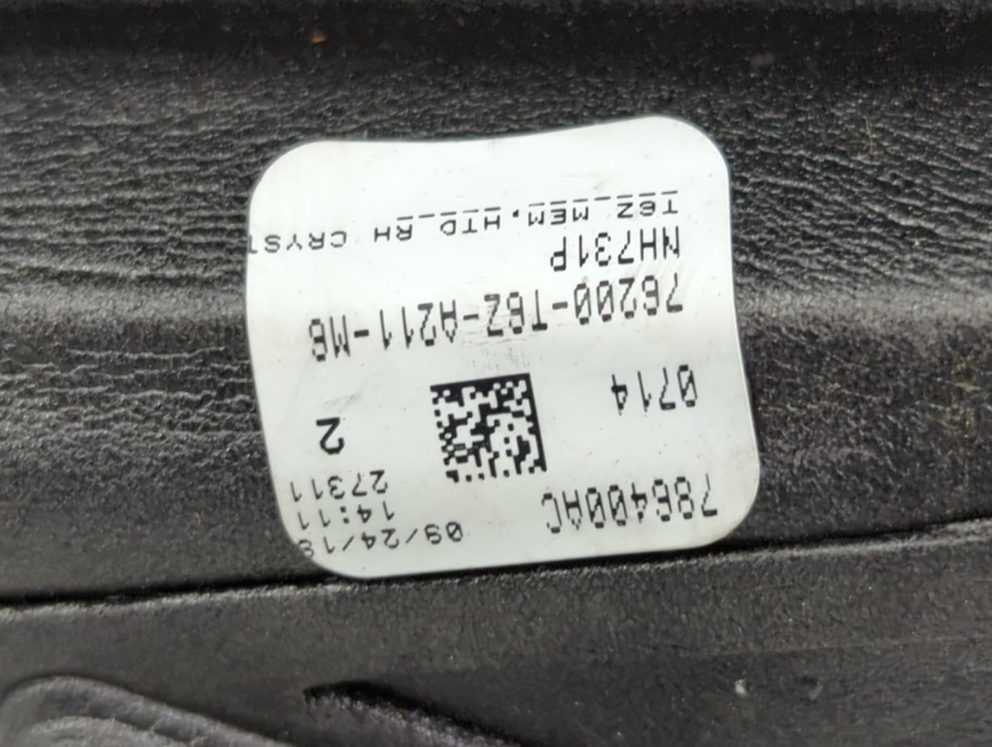 2017-2020 Honda Ridgeline Passenger Side View Mirror - Right Door Mirror OEM Used - Oemusedautoparts1.com