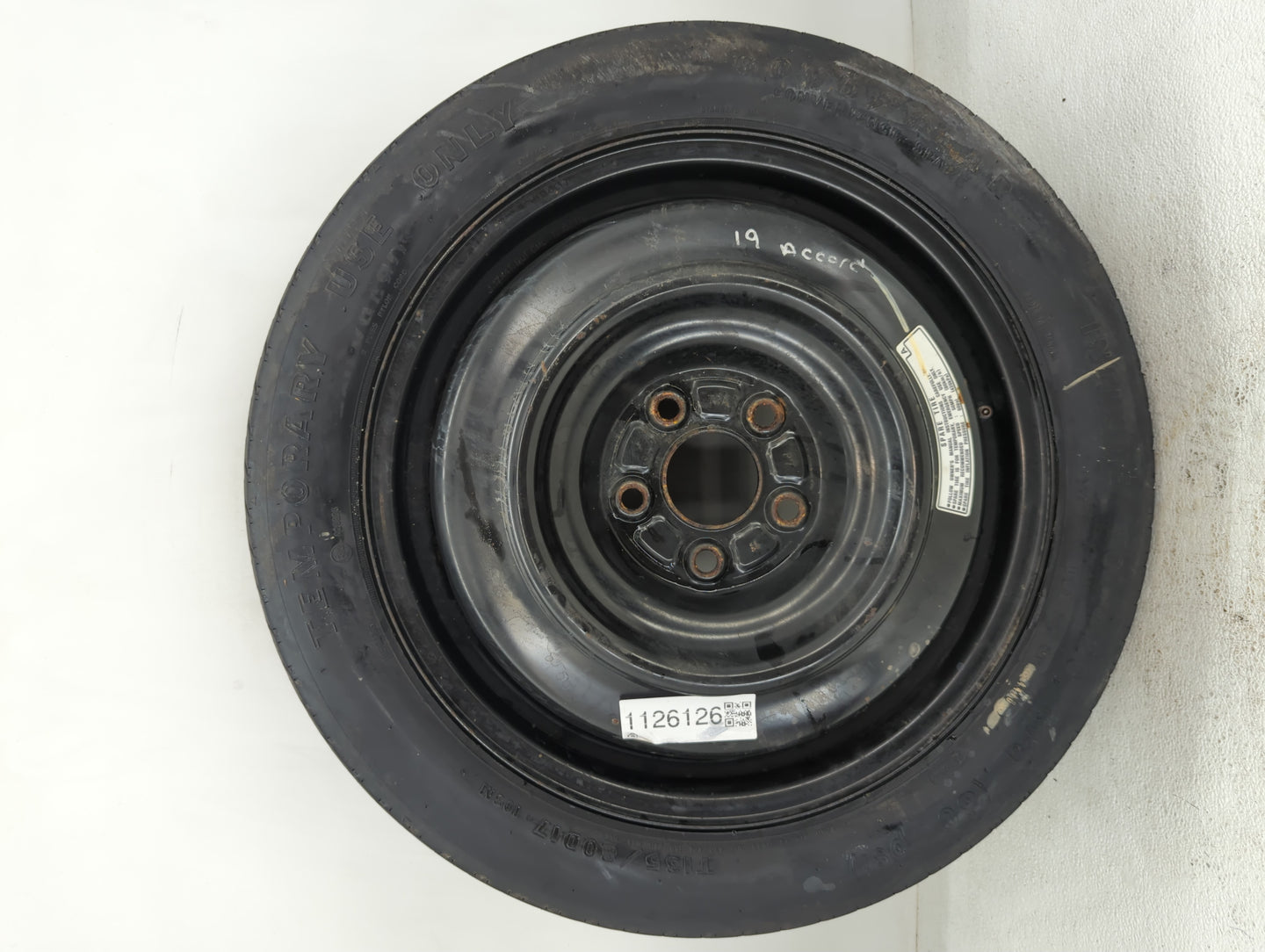 2018-2022 Hyundai Accent Spare Donut Tire Wheel Rim Oem - Oemusedautoparts1.com