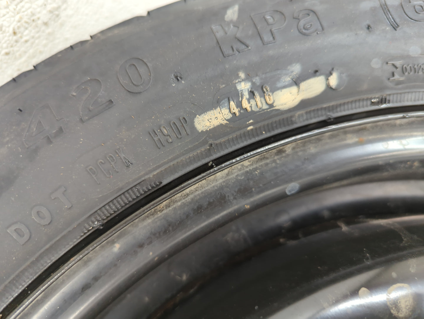 2018-2022 Hyundai Accent Spare Donut Tire Wheel Rim Oem - Oemusedautoparts1.com