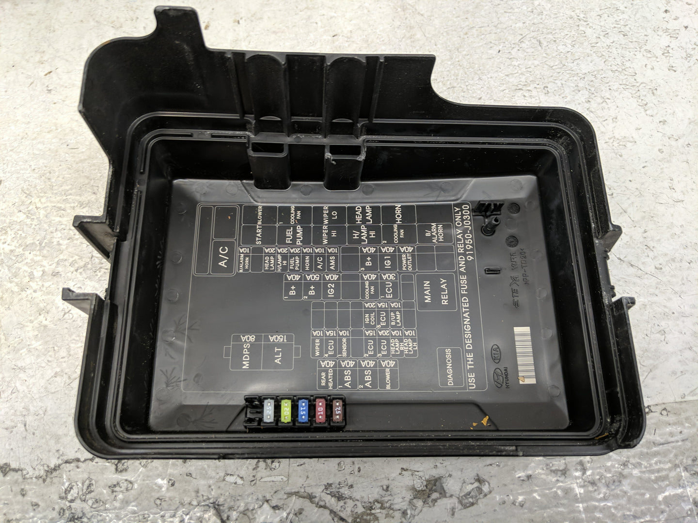 2018-2019 Hyundai Accent Fusebox Fuse Box Panel Relay Module P/N:91420 J0441 Fits Fits 2018 2019 OEM Used Auto Parts - Oemus