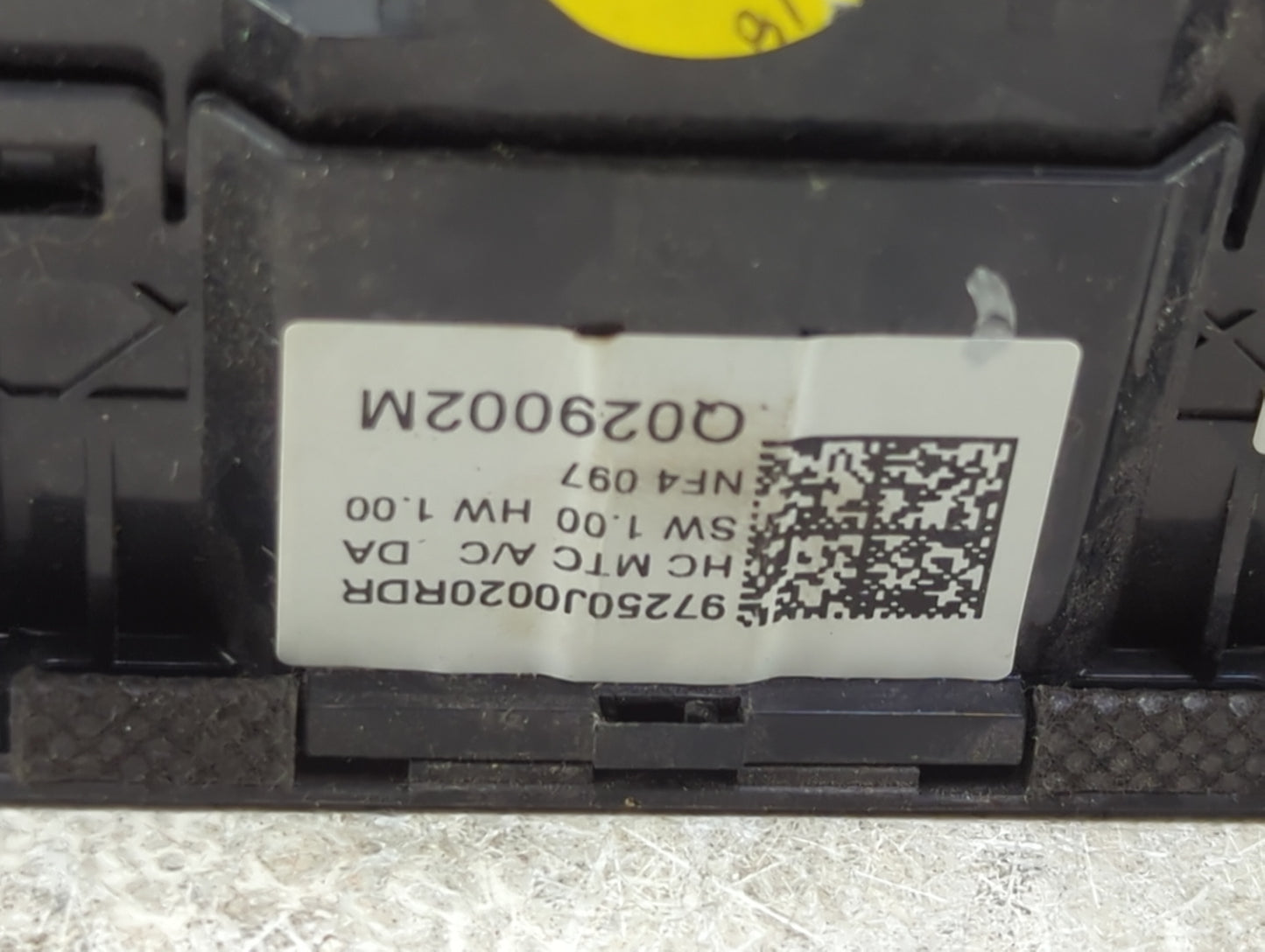 2018-2020 Hyundai Accent Climate Control Module Temperature AC/Heater Replacement P/N:97250J0020RDR Q029002M Fits OEM Used A