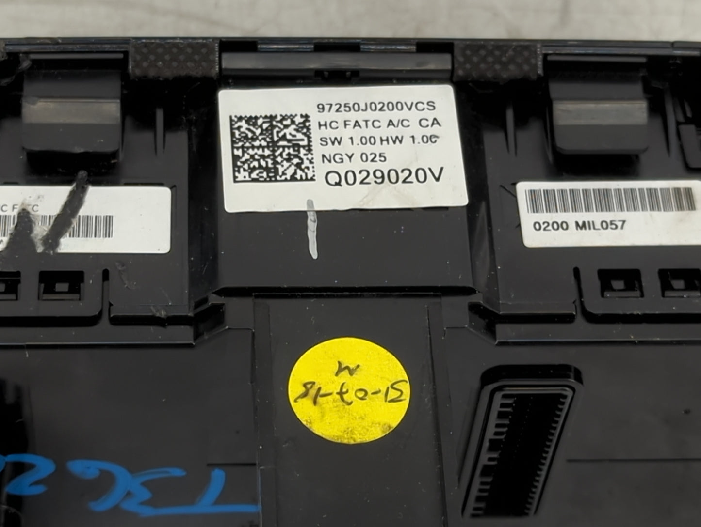 2018-2022 Hyundai Accent Climate Control Module Temperature AC/Heater Replacement P/N:97250J0000RDR Q029000M Fits OEM Used A