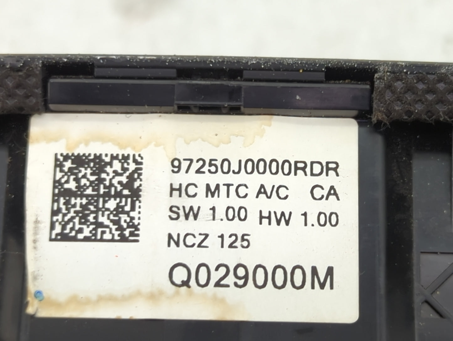 2018-2022 Hyundai Accent Climate Control Module Temperature AC/Heater Replacement P/N:97250J0000RDR Q029000M Fits OEM Used A