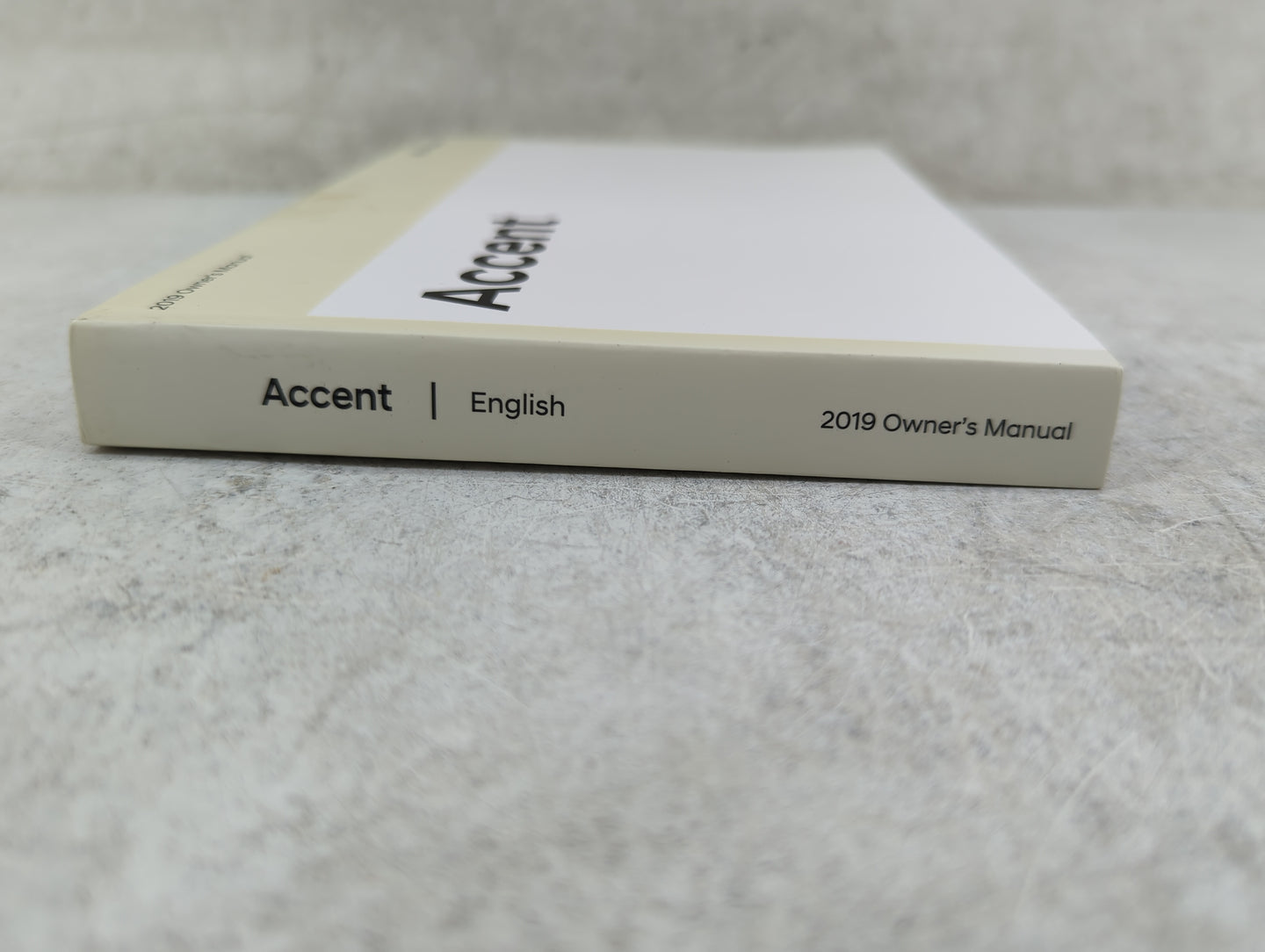2019 Hyundai Accent Owners Manual Book Guide P/N:J0S4-EU8OB OEM Used Auto Parts - Oemusedautoparts1.com