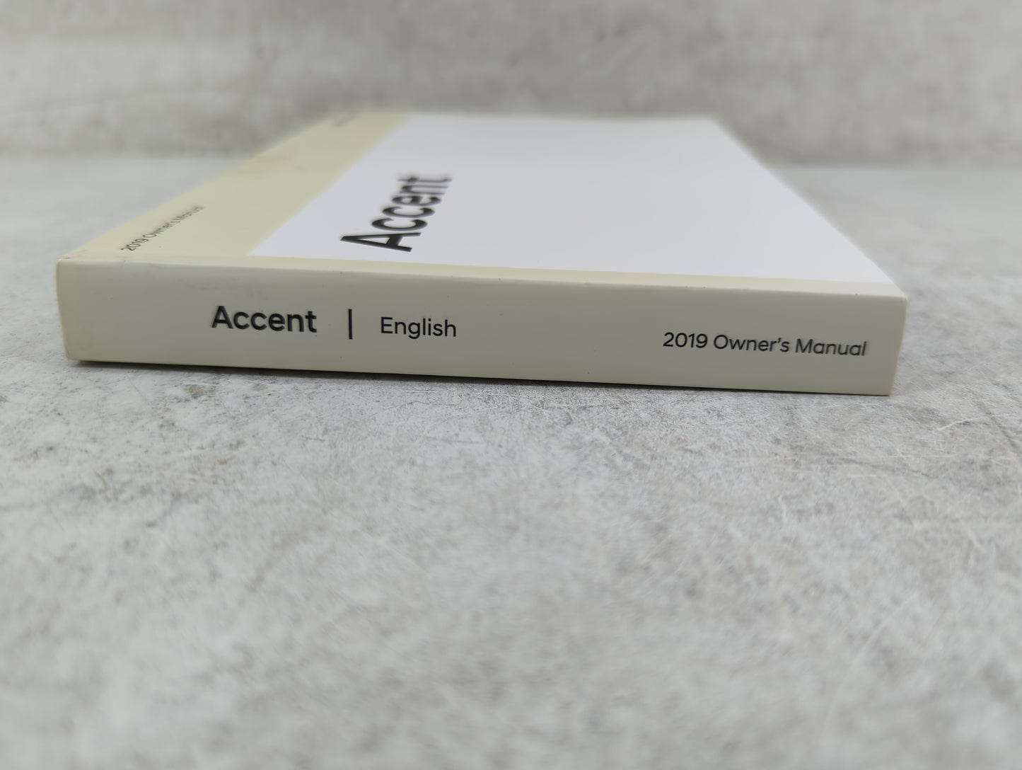 2019 Hyundai Accent Owners Manual Book Guide P/N:J0S4-EU8OB OEM Used Auto Parts - Oemusedautoparts1.com