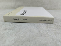 2019 Hyundai Accent Owners Manual Book Guide P/N:J0S4-EU8OB OEM Used Auto Parts - Oemusedautoparts1.com