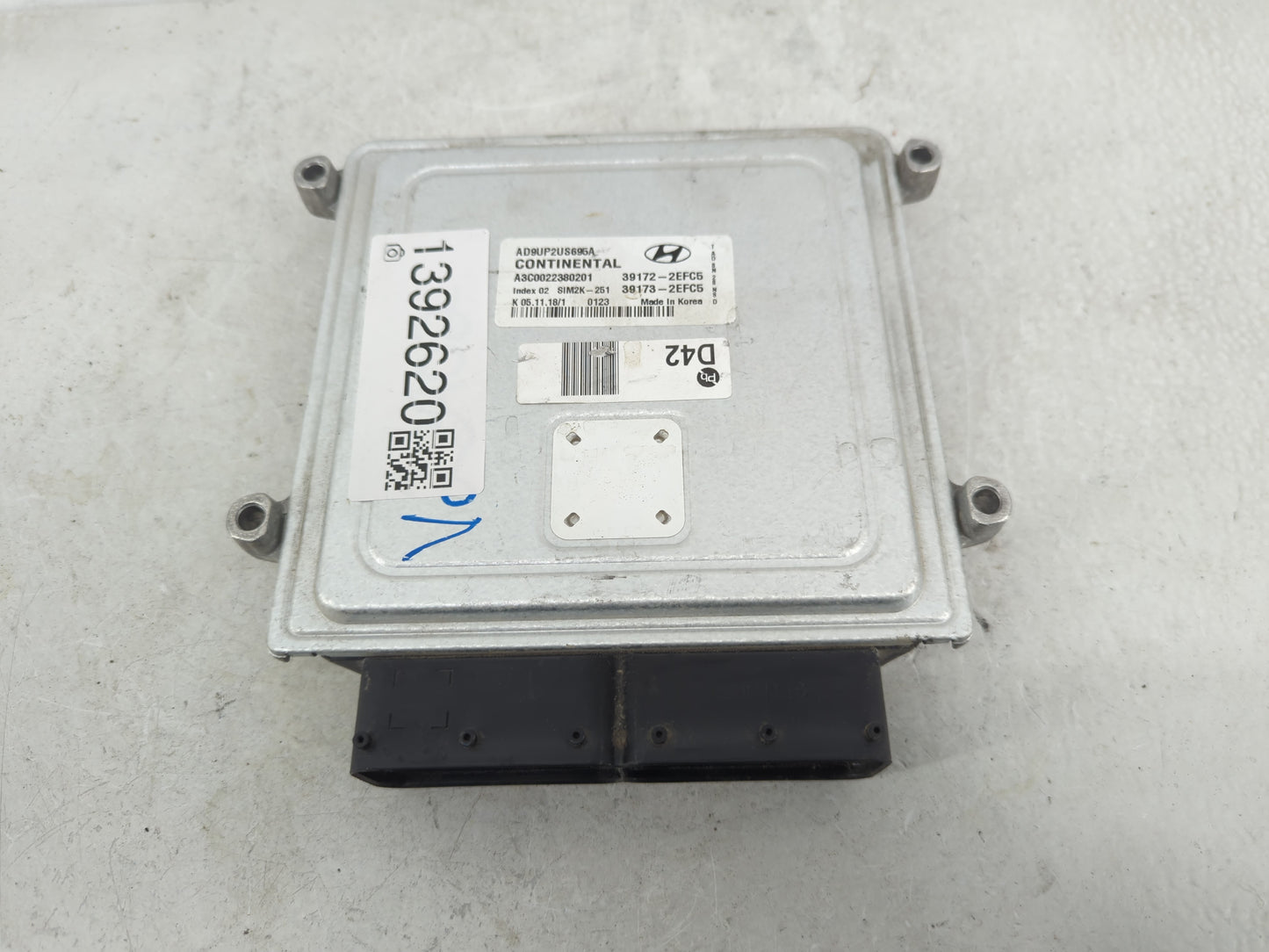 2019 Hyundai Elantra PCM Engine Control Computer ECU ECM PCU OEM P/N:39173-2EFC5 39172-2EFC5 Fits OEM Used Auto Parts - Oemu