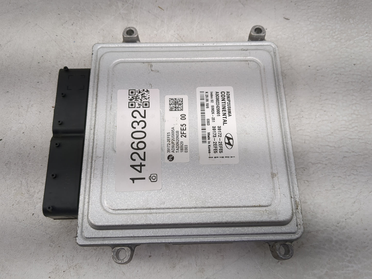 2019 Hyundai Elantra PCM Engine Control Computer ECU ECM PCU OEM P/N:39172-2EFE5 39173-2EFE5, AD9UP2US695A, TAD0N20NSB Fits 